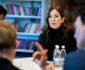 Regina Mary în vizită la Pilehaveskolen pe 17 martie 2025 în Vallensbaek, Danemarca, GettyImages 