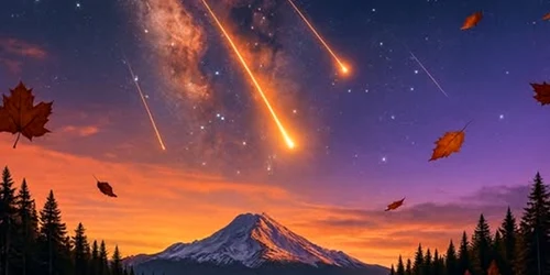 Ploaia de meteori sau de stele căzătoare Orionide Foto Exploratory World Facebook dms