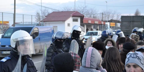 Protest la Nicolae Bălcescu