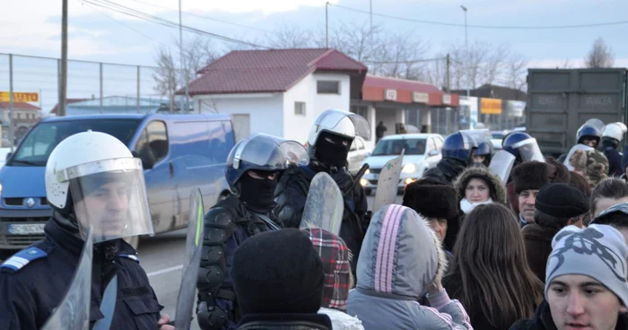 Protest la Nicolae Bălcescu
