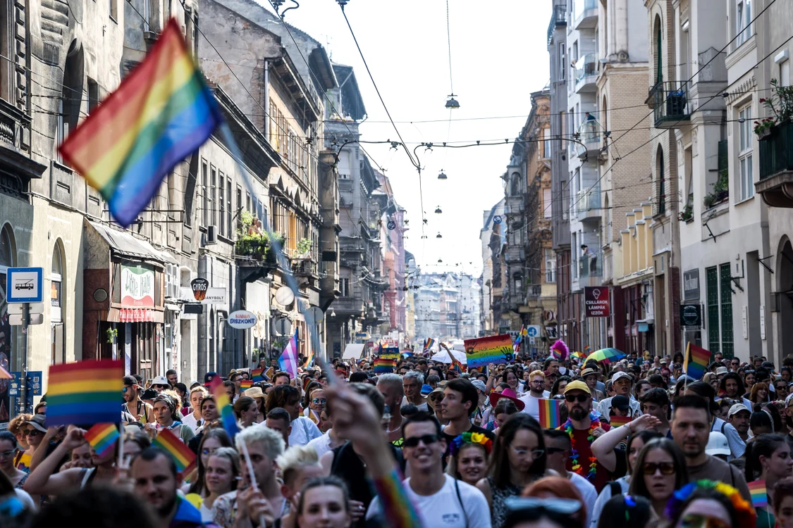Parada Pride de la Budapesta, desfășurată în 2023 Foto: Profimedia