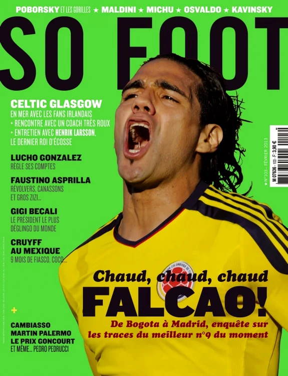 Coperta revistei So Foot, care conţine interviul cu Gigi Becali.