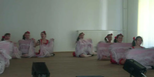 Elevii au evoluat pe scena din sala de festivităţi a liceului