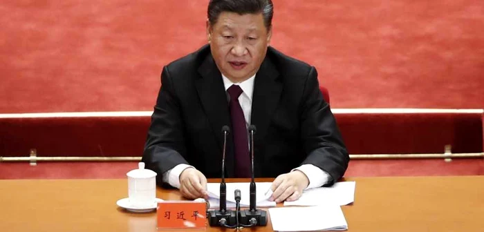 Xi Jinping vorbind cu ocazia împlinirii a 40 de ani de la marile reforme economice ale lui Deng Xiaoping FOTO EPA-EFE