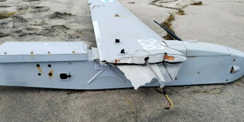 O dronă de proveniență necunoscută a fost găsită pe o plajă din Bulgaria FOTO Ministerul Apărarii din Bulgaria jpg