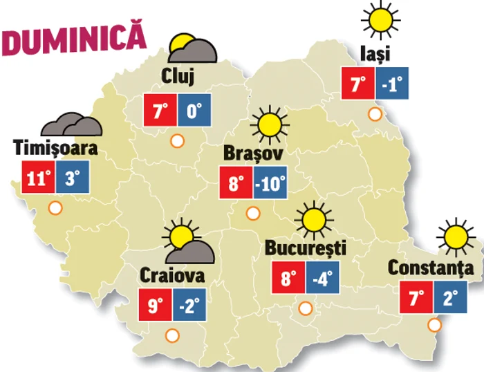 Prognoza meteo 7 februarie anunță că vremea va fi un pic instabilă