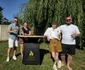 Cătălin Zmărăndescu a încins grătarul alături de Sandra Izbașa foto: arhivă personală 