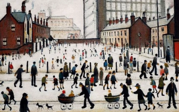 Tabloul lui Lowry va fi scos la licitaţie FOTO: The Guardian