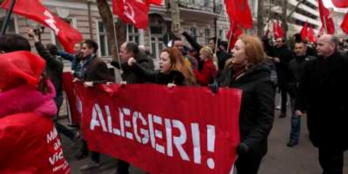 Protest PCRM. FOTO Dumitru Goncear