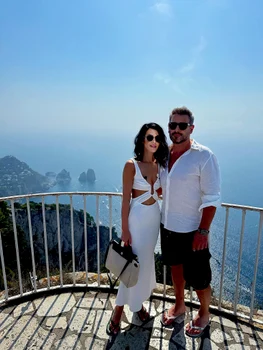 Andreea Ilie și Virginio Dell Uomo petrec luna de miere din Capri Foto: arhiva personală 