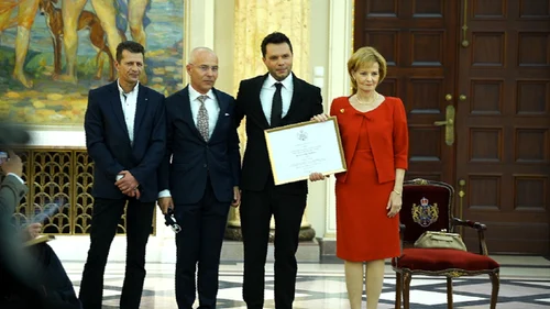 Echipa premiată de principesa Margareta. foto: Antena 1