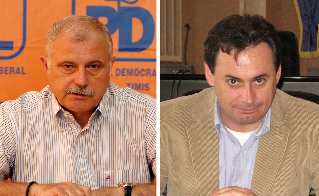 Senatorul PD-L Dorel Borza (stânga) susţine că în revoluţia din partid, Gheorghe Falcă (dreapta) şi-a pierdut influenţa