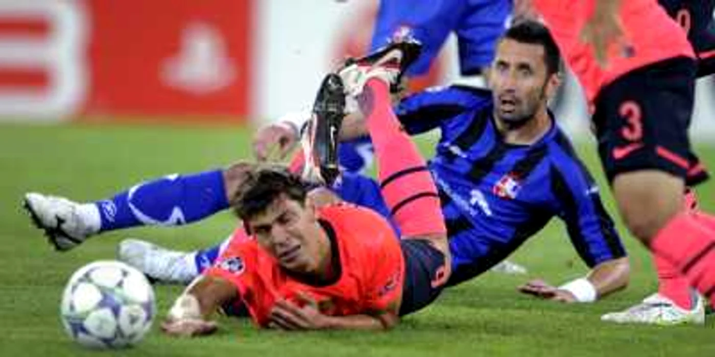 Gabriel Paraschiv este cel mai experimentat fotbalist din lotul Oţelului FOTO AFP