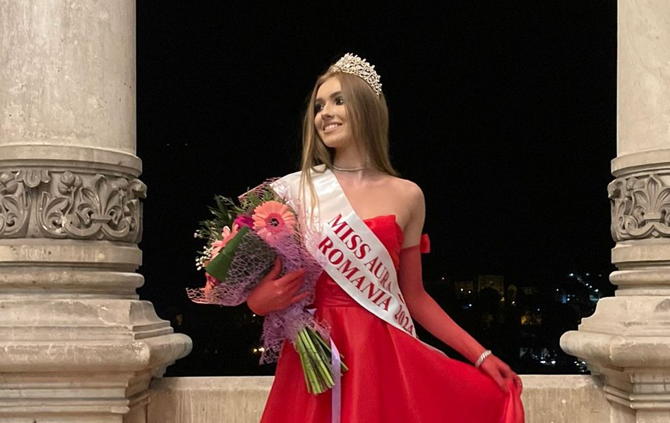 Românca superbă care reprezintă țara la Miss Aura Internațional. Finala mondială are loc la anul