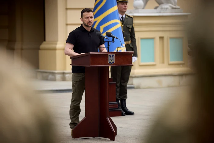 Volodimir Zelenski, discurs de Ziua Infanteriei FOTO PROFIMEDIA