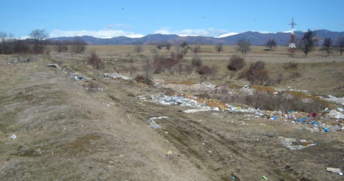 Deşeuri  aruncate în localitatea Măldăreşti  