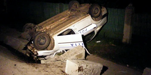 maşina IPJ Mehedinti rasturnata