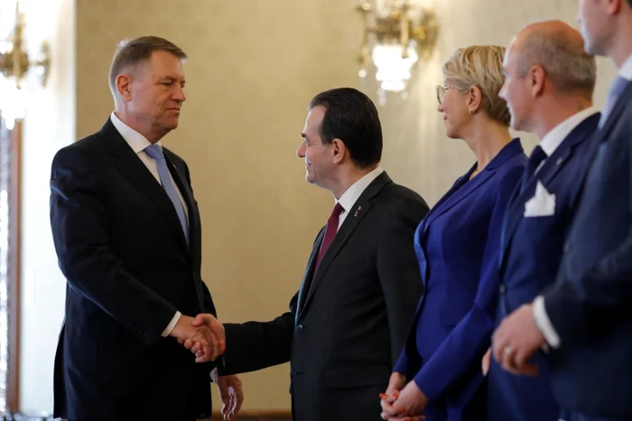 Klaus Iohannis şi delegaţia PNL                                                         Foto: George Călin / Inquam Photos