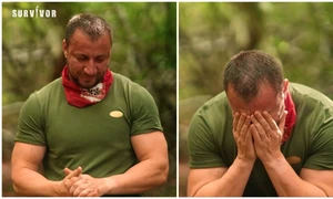 Marian Godină, momente emoționante la Survivor România 2026. Polițistul a izbucnit în lacrimi gândindu-se la familie. FOTO: captură video Antena 1