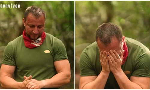 Marian Godină, momente emoționante la Survivor România 2026. Polițistul a izbucnit în lacrimi gândindu-se la familie. FOTO: captură video Antena 1