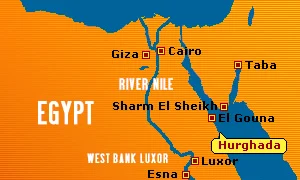 Staţiunea Hurghada se află pe litoralul Mării Roşii jpeg