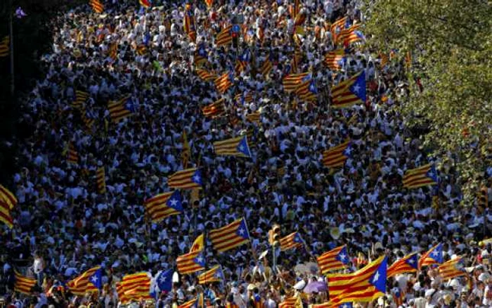 demonstratie barcelona independenta catalonia