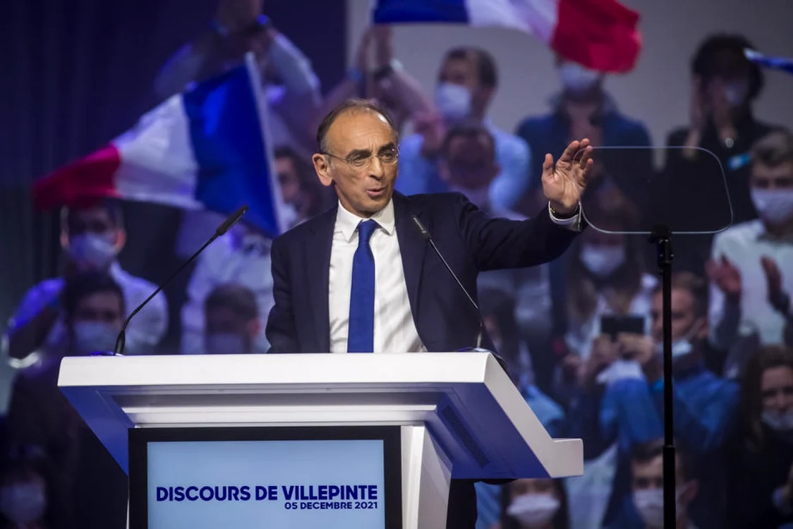 Eric Zemmour la primul sau miting de candidat la presedintia Frantei FOTO EPA-EFE