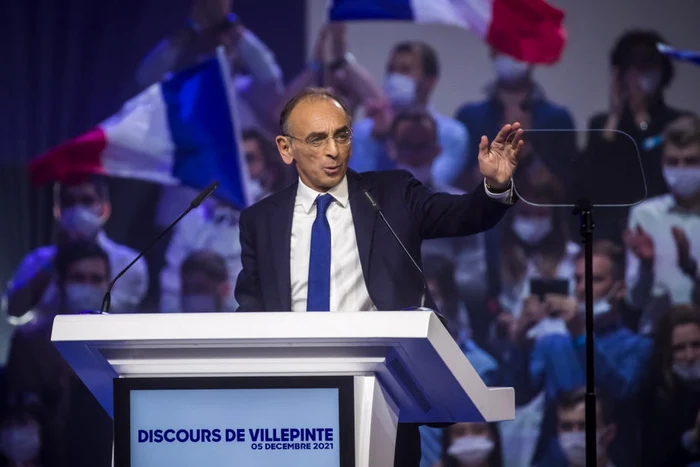 Eric Zemmour la primul sau miting de candidat la presedintia Frantei FOTO EPA-EFE