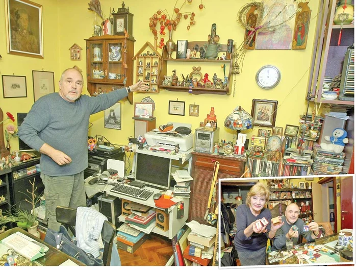 
    Eugen Cristea şi Cristina  Deleanu au împreună  peste 10.000 de cutii de chibrituri. Au putut  să ne arate doar o mică  parte a colecţieiFoto: Sever Gheorghe  