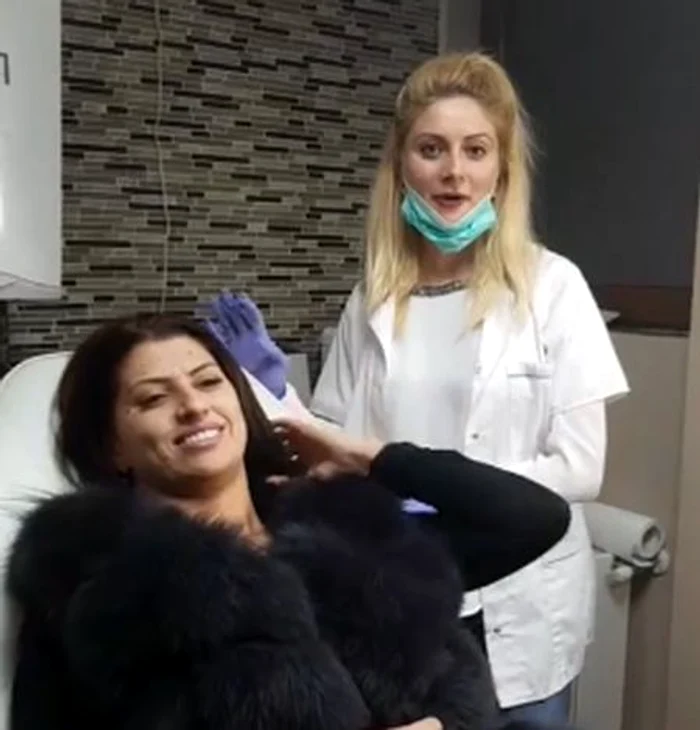 Alina radi s-a lăasat pe mâna medicului estetician Cristina Muntean