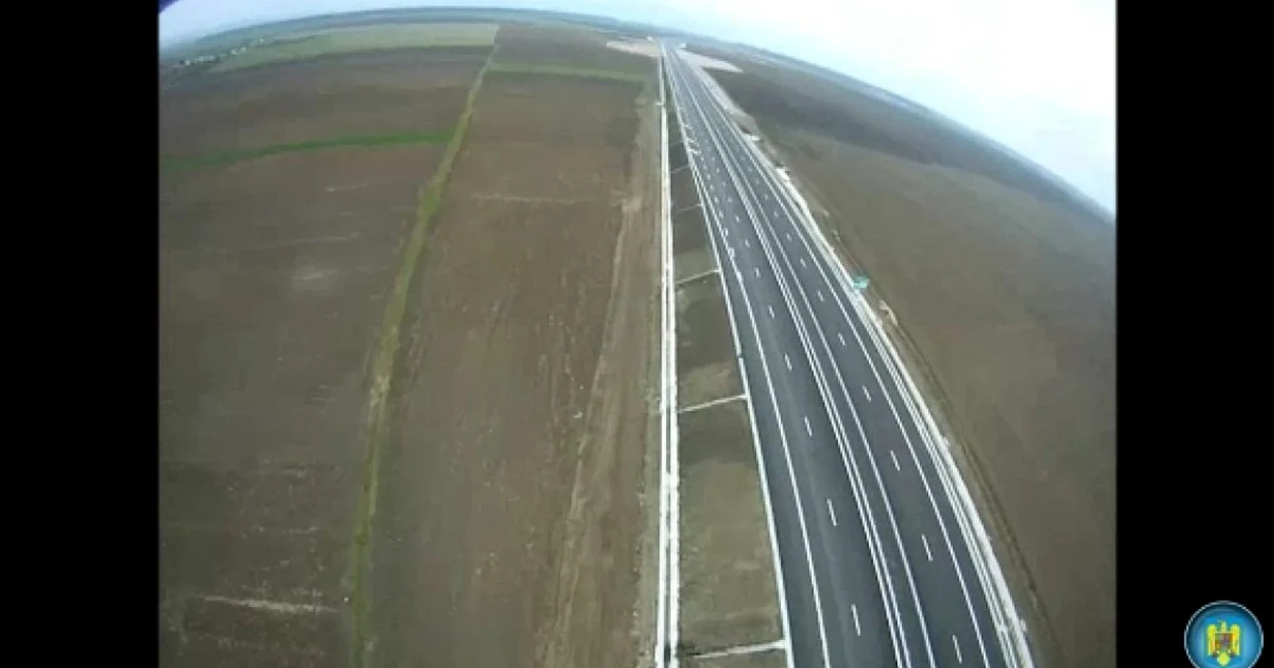 Autostrada, filmată de oficialii Ministerului Transporturilor