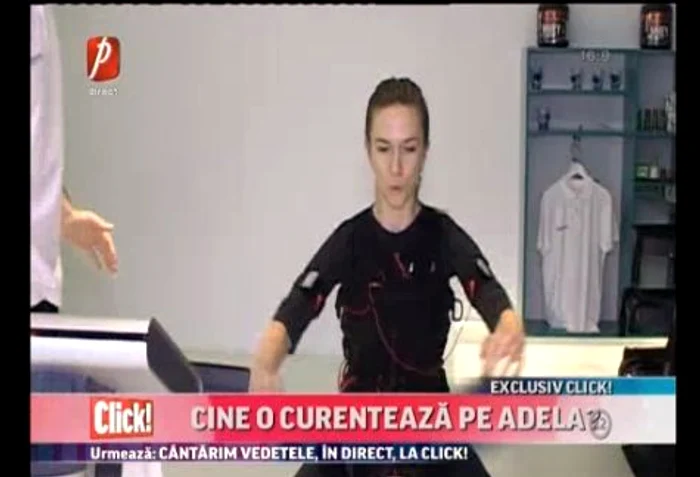 Adela a încercat noul costum de fitness