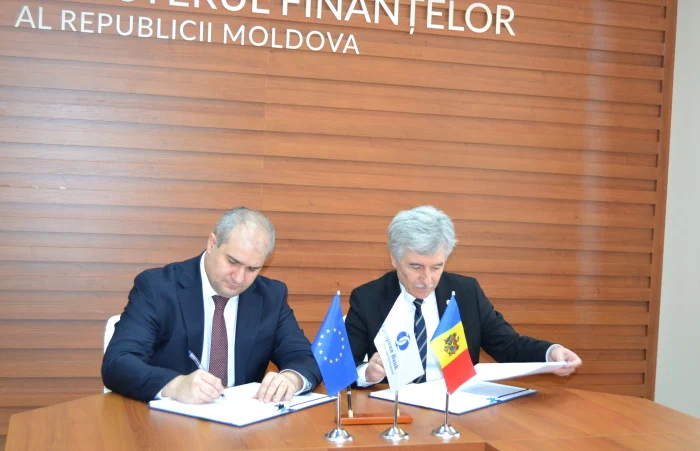 Acordul privind împrumutul a fost semnat la Chișinău. FOTO: Mf.gov.md