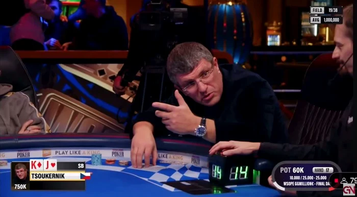 Leon Tsoukernik, la masa de joc