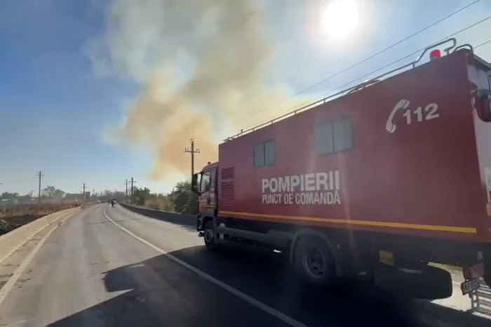 Incendiu masiv de deșeuri lângă Capitală!