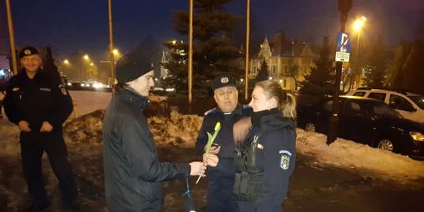 flori protestatari jandarmi brasov 