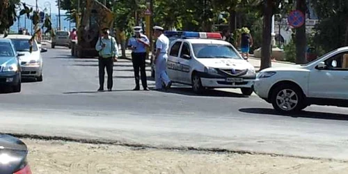 Restricţii de trafic pentru Ziua Marinei în zona Cazinoului din Constanţa pe Bulevardul Elisabeta Foto Ana Maria Drăghici