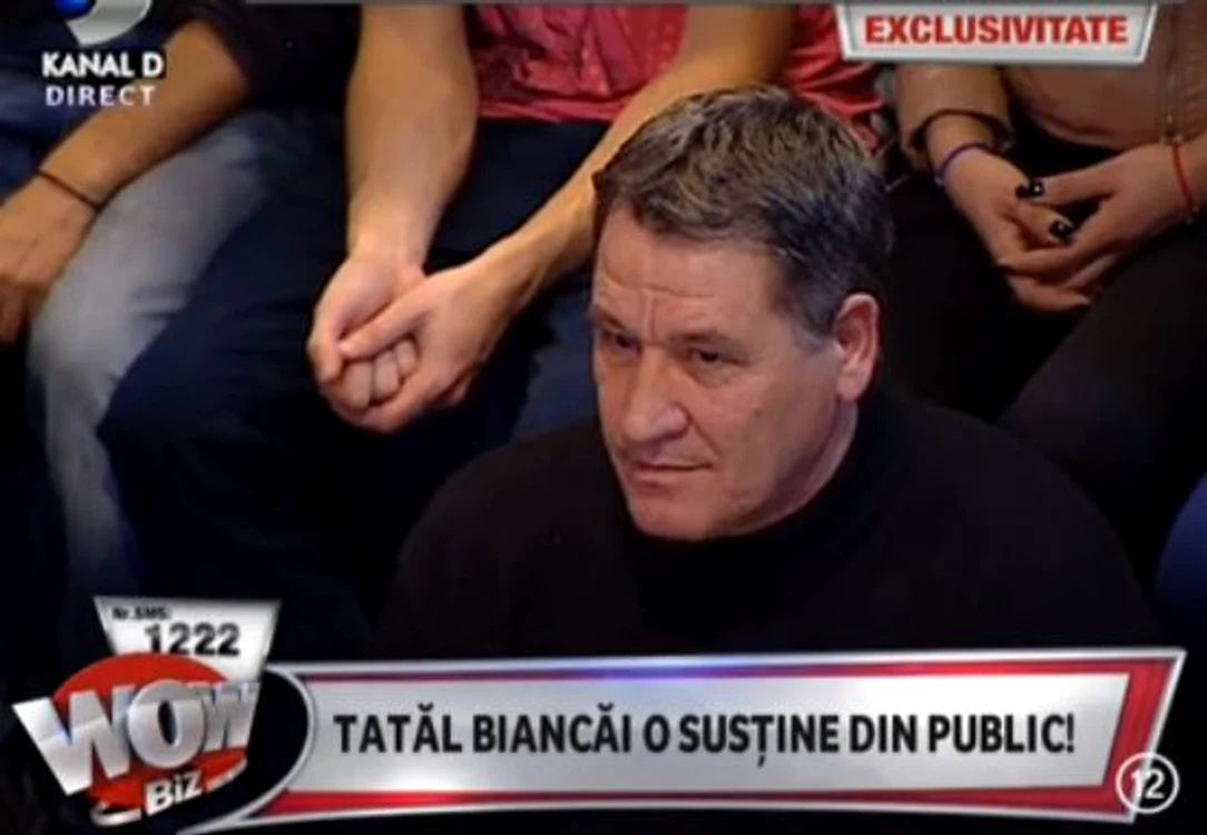 
    Tatăl Biancăi Drăguşanu (captură Kanal D)  
