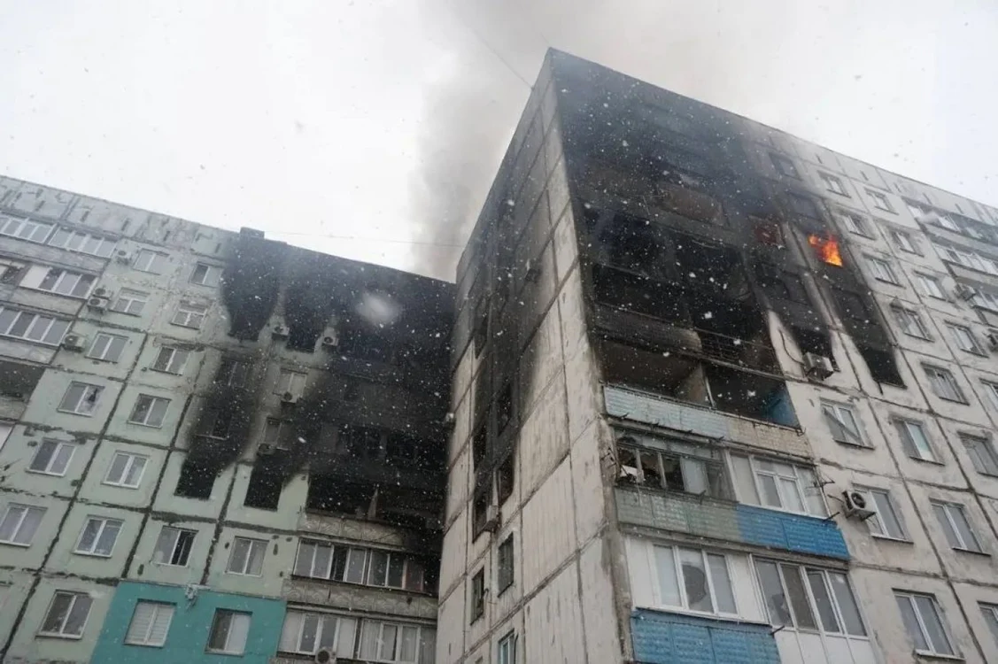 Cladire bombardata in Mariupol FOTO Diana Berg via Facebook