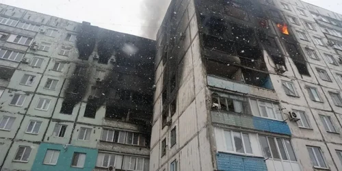 Cladire bombardata in Mariupol FOTO Diana Berg via Facebook