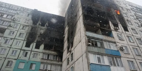 Cladire bombardata in Mariupol FOTO Diana Berg via Facebook