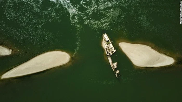 Nave germane de război, scufundate în Dunăre în timpul celui de-Al Doilea Război Mondial FOTO CNN