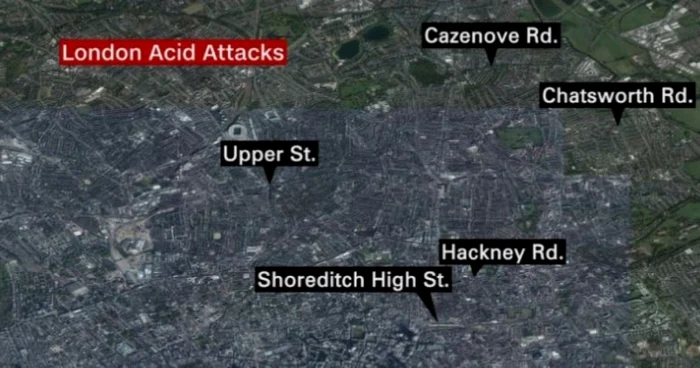 Atacuri cu acid la Londra FOTO Captură CNN