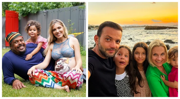 Cabral și Mihai Morar au ales nume inedite pentru copiii lor / FOTO: Colaj social media