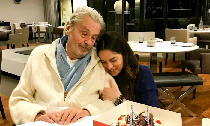 Alain Delon si fiica sa, Anouchka Delon   Instagram jpg