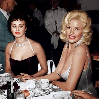 Sophia Loren, Jayne Mansfield, Foto: Pinterest 
