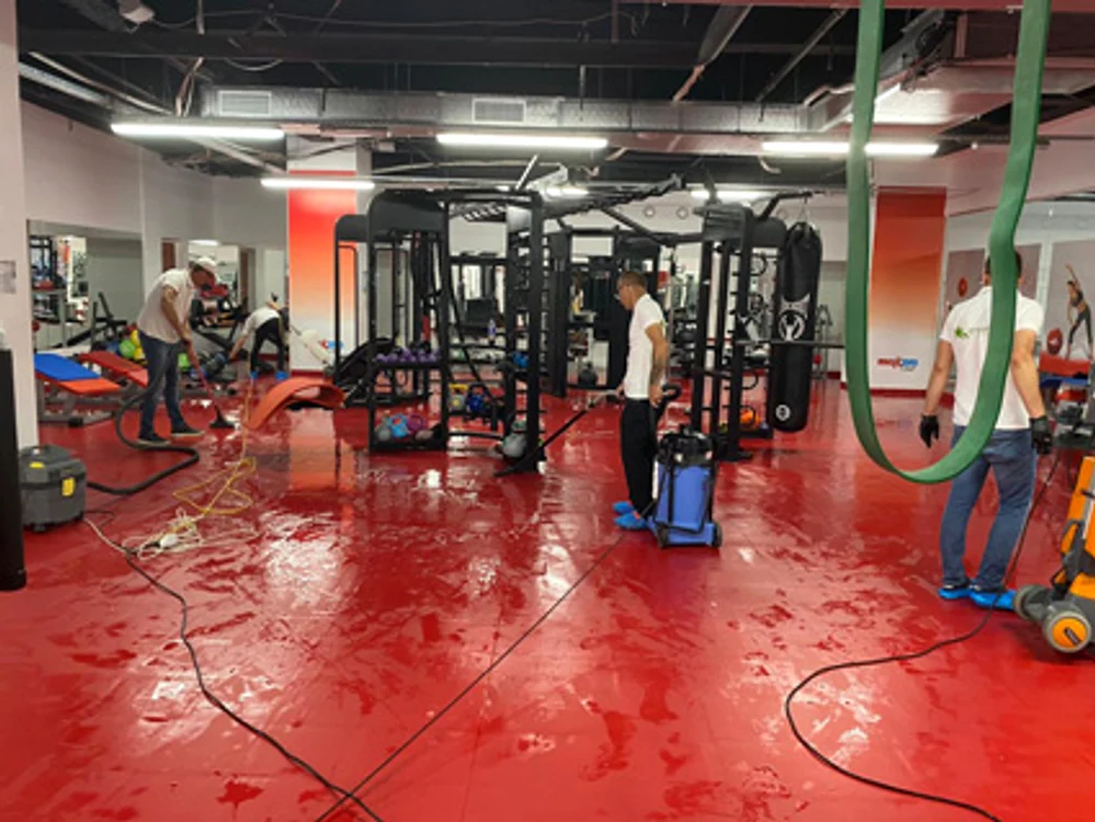 Sălile de sport au fost dezinfectate în totalitate, inclusiv aparatele, accesoriile, ganterele