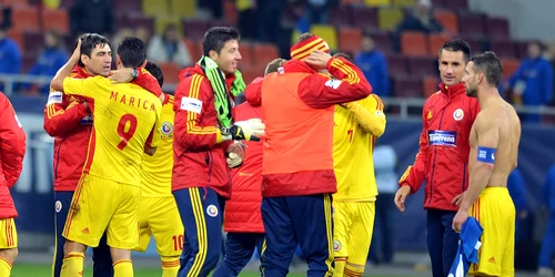 Nationala Romaniei bucurie FOTO Razvan Pasarica