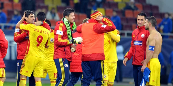 Nationala Romaniei bucurie FOTO Razvan Pasarica