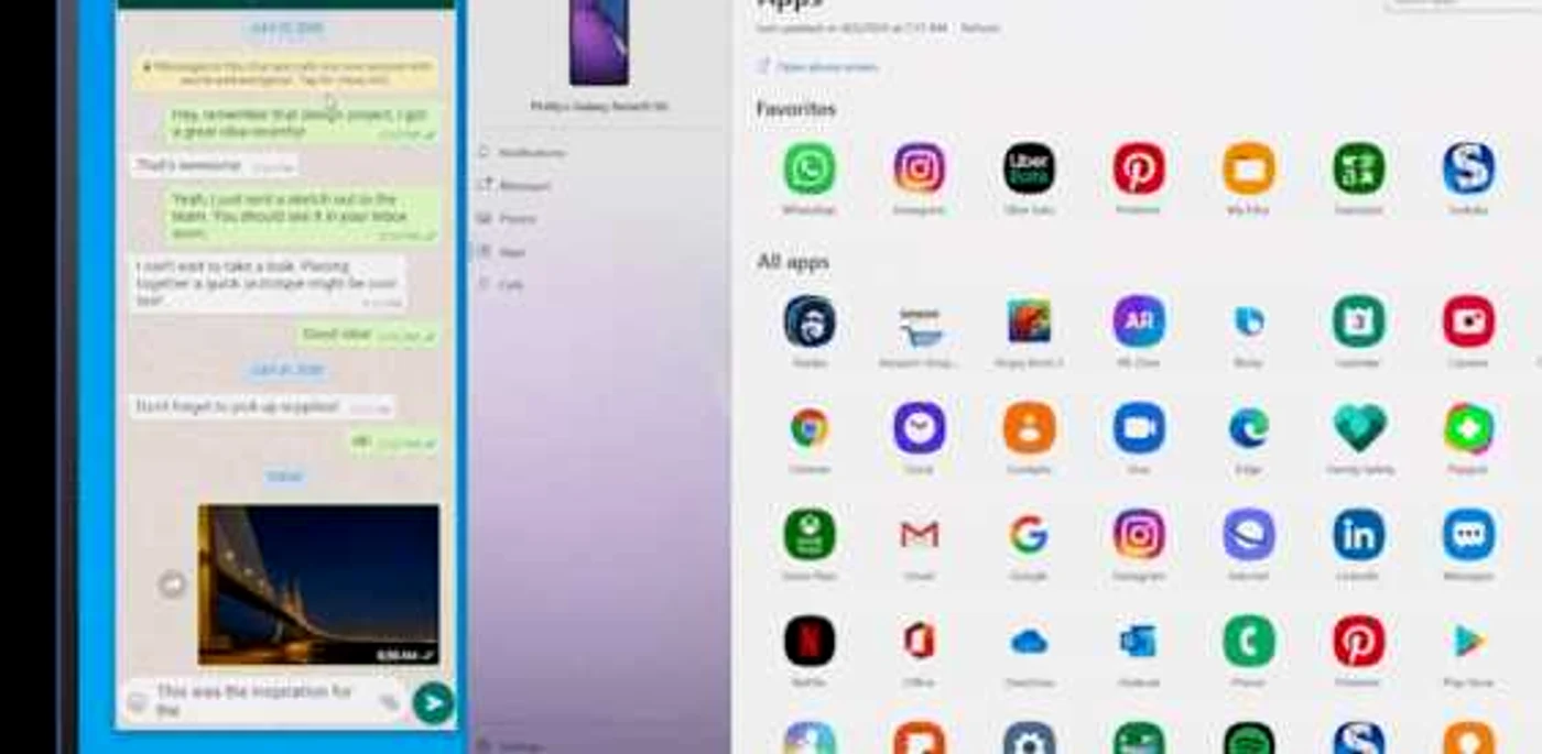 Aplicaţia Your Phone pe Windows 10 FOTO xda-developers.com